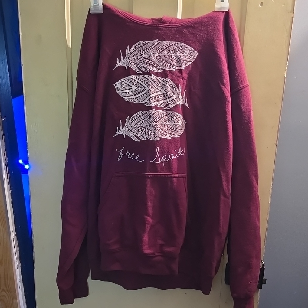 Free Spirit Maroon Sweater